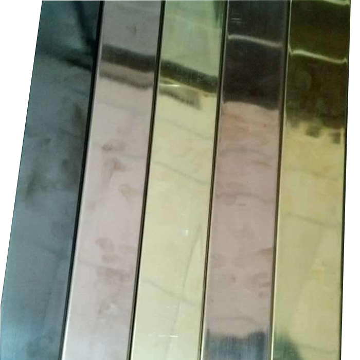 PVD Color Stainless Steel Round Pipe Square Tube Hairline Mirror Surface