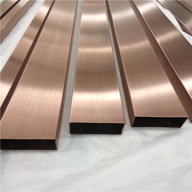 PVD Color Stainless Steel Round Pipe Square Tube Hairline Mirror Surface